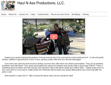 Tablet Screenshot of haulnassproductions.com